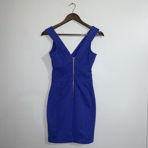 Ted Baker Dress Womens Size 0 Blue Bodycon Cocktail Mini Body Shaping Fitted - Picture 4 of 13
